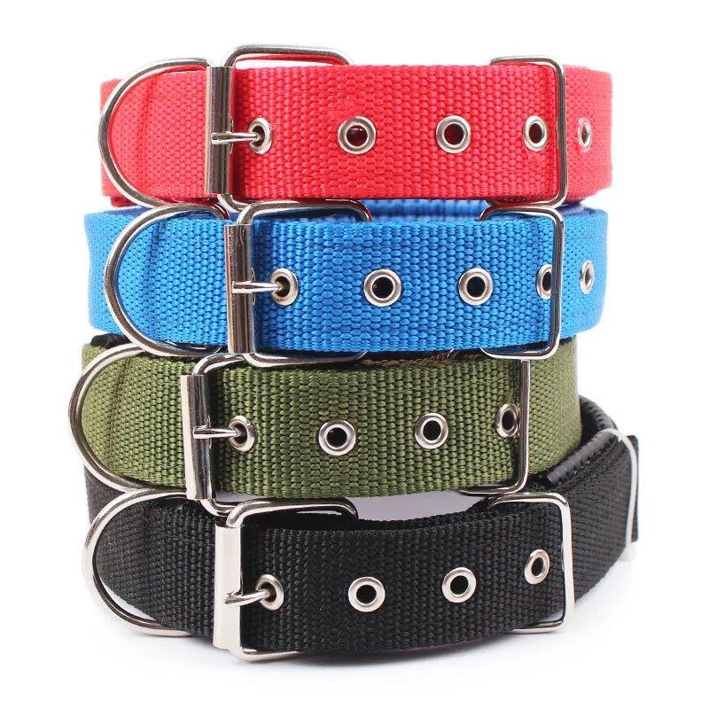 Solid Nylon Dog Collars - Happy Tails - paws & love