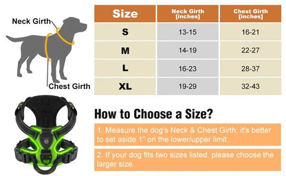 LED Dog Harness - Happy Tails