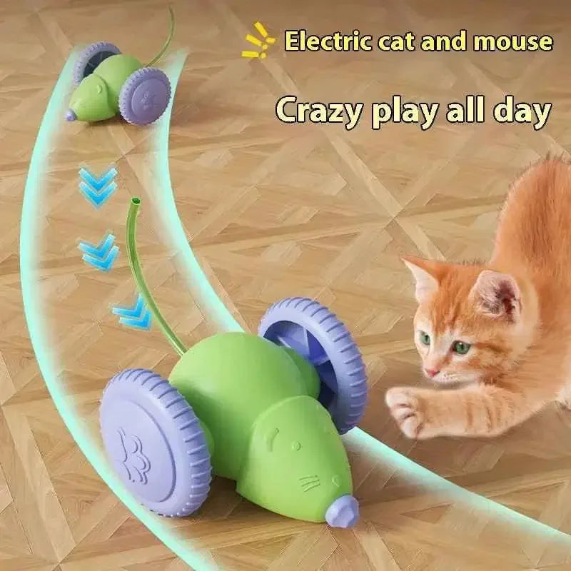 Interactive Cat Toy - Electric Mouse Car - Happy Tails - paws & love