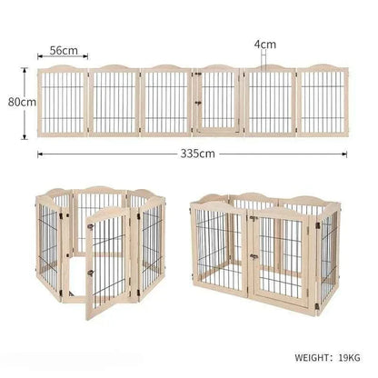 Wooden Dog Fence - Happy Tails - paws & love
