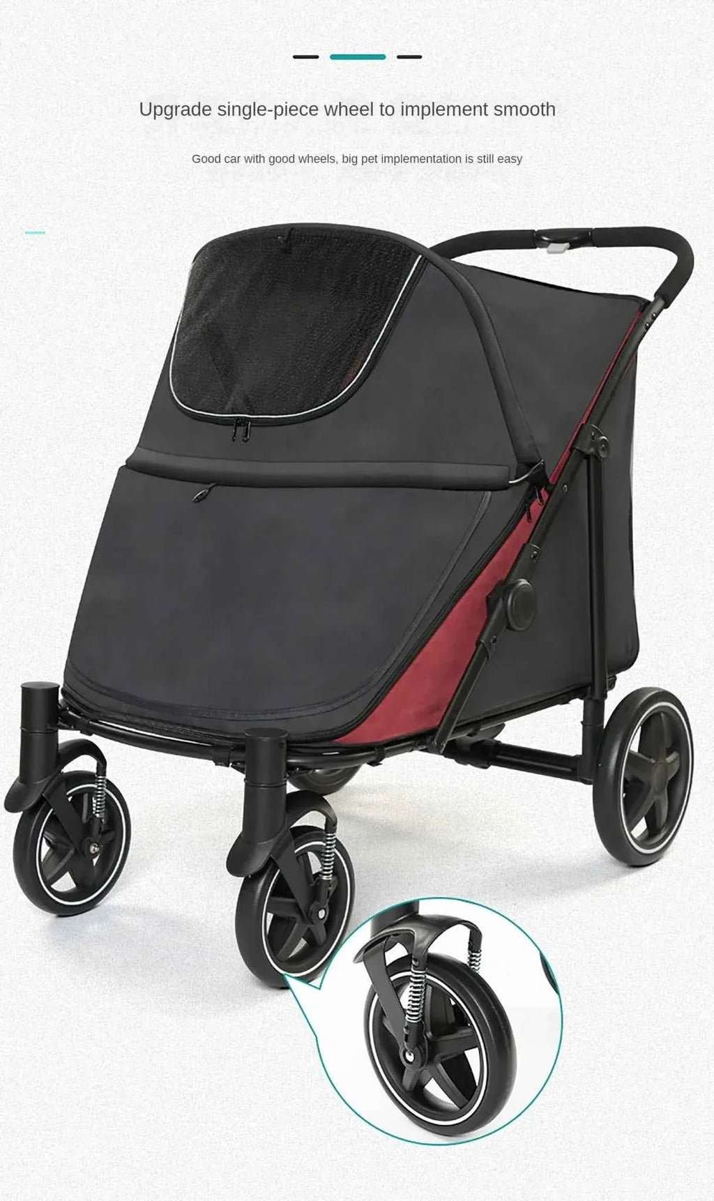 Pet Stroller for Dogs and Cats - Happy Tails