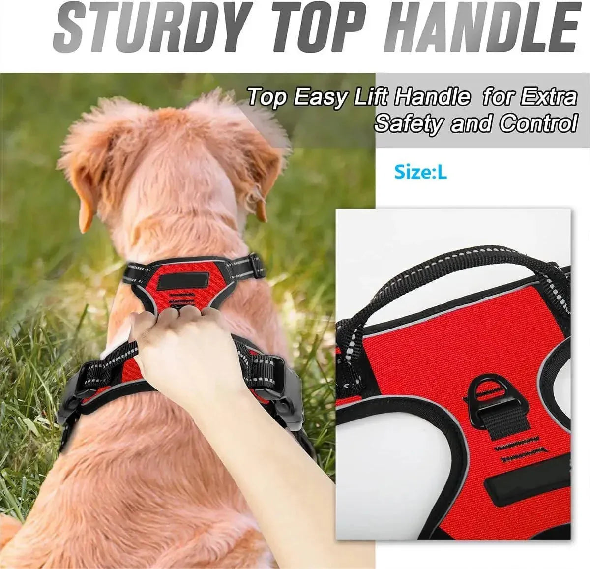 No Pull Dog Harness - Happy Tails - paws & love