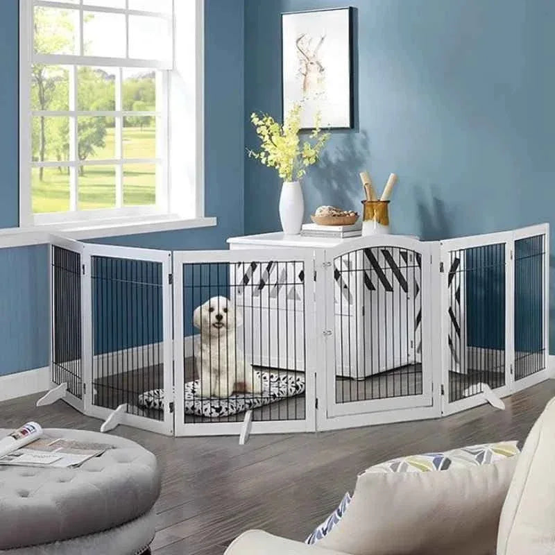 Wooden Dog Fence - Happy Tails - paws & love