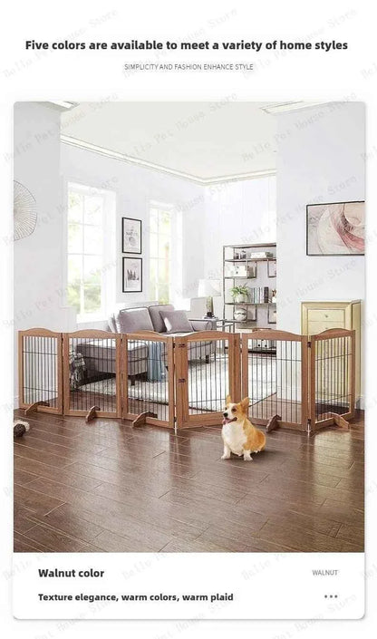 Wooden Dog Fence - Happy Tails - paws & love