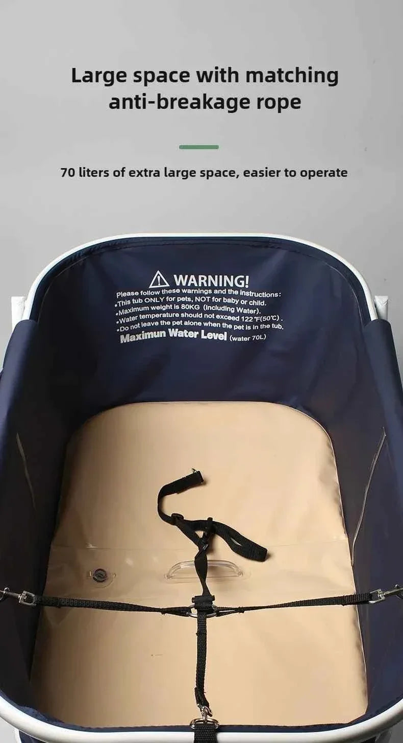 Foldable Pet Bath Tub - Happy Tails
