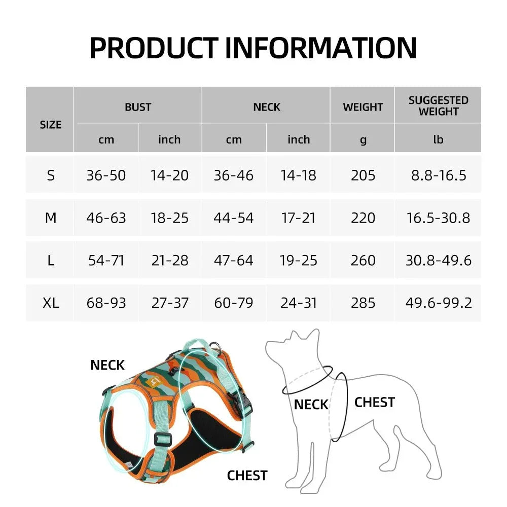 Reflective Dog Harness - Happy Tails