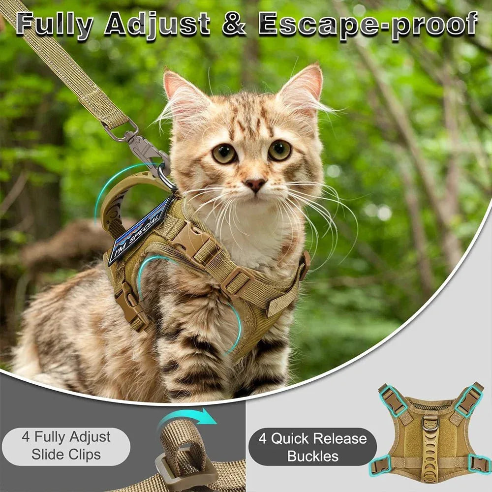 Tactical Cat Harness - Happy Tails - paws & love