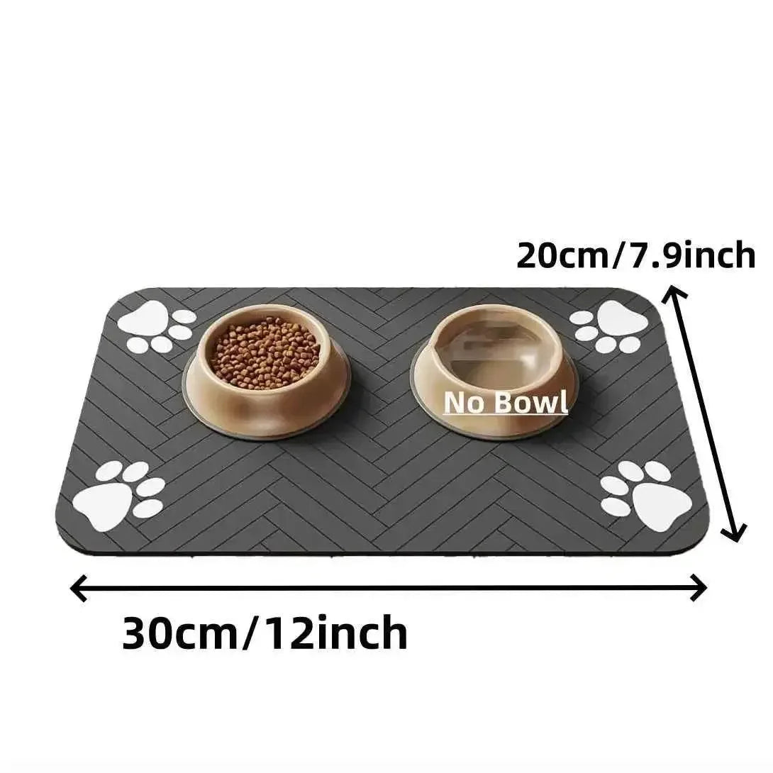 Waterproof Pet Feeding Mat – Absorbent Quick-Dry Placemat for Easy Cleanup - Happy Tails - paws & love