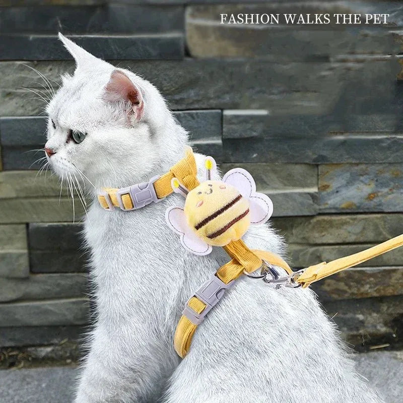 Cat Harness Leash Collar - Happy Tails - paws & love
