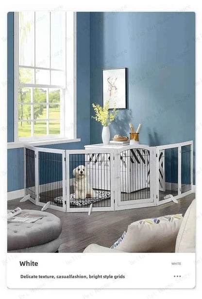 Wooden Dog Fence - Happy Tails - paws & love