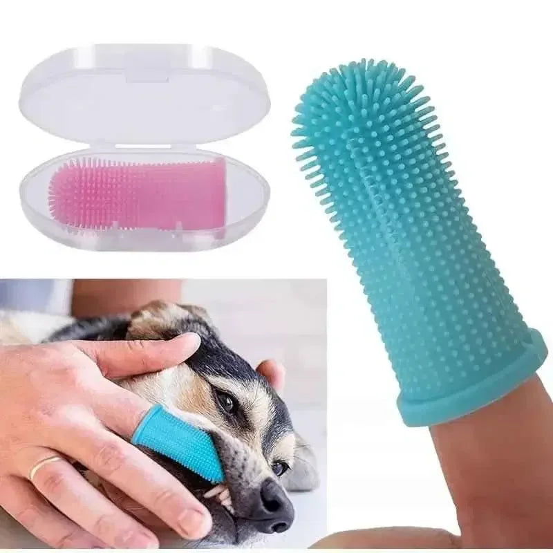 Soft Silicone Pet Toothbrush for Easy Pet Oral Hygiene Care - Happy Tails - paws & love