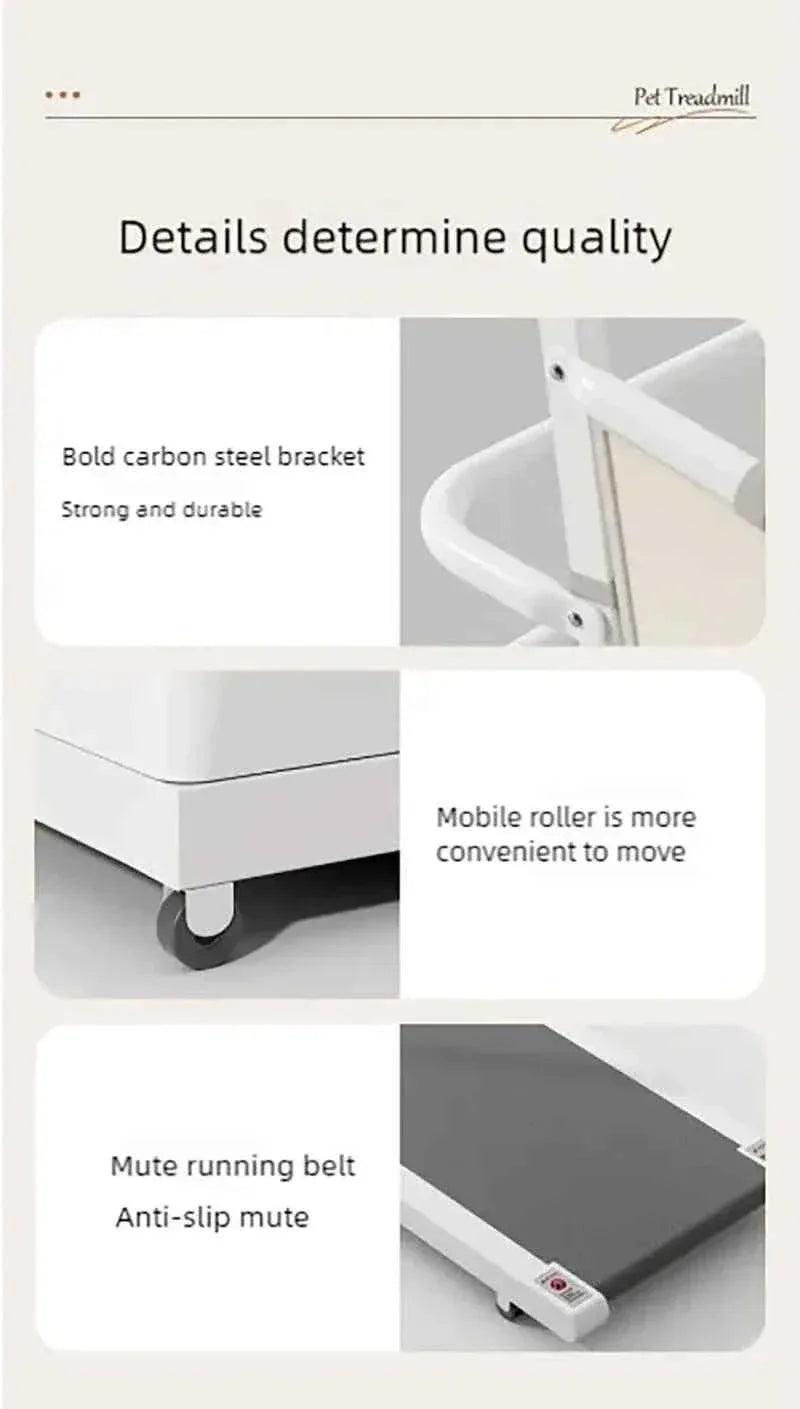 Pet Treadmill for Dogs and Cats - Happy Tails - paws & love