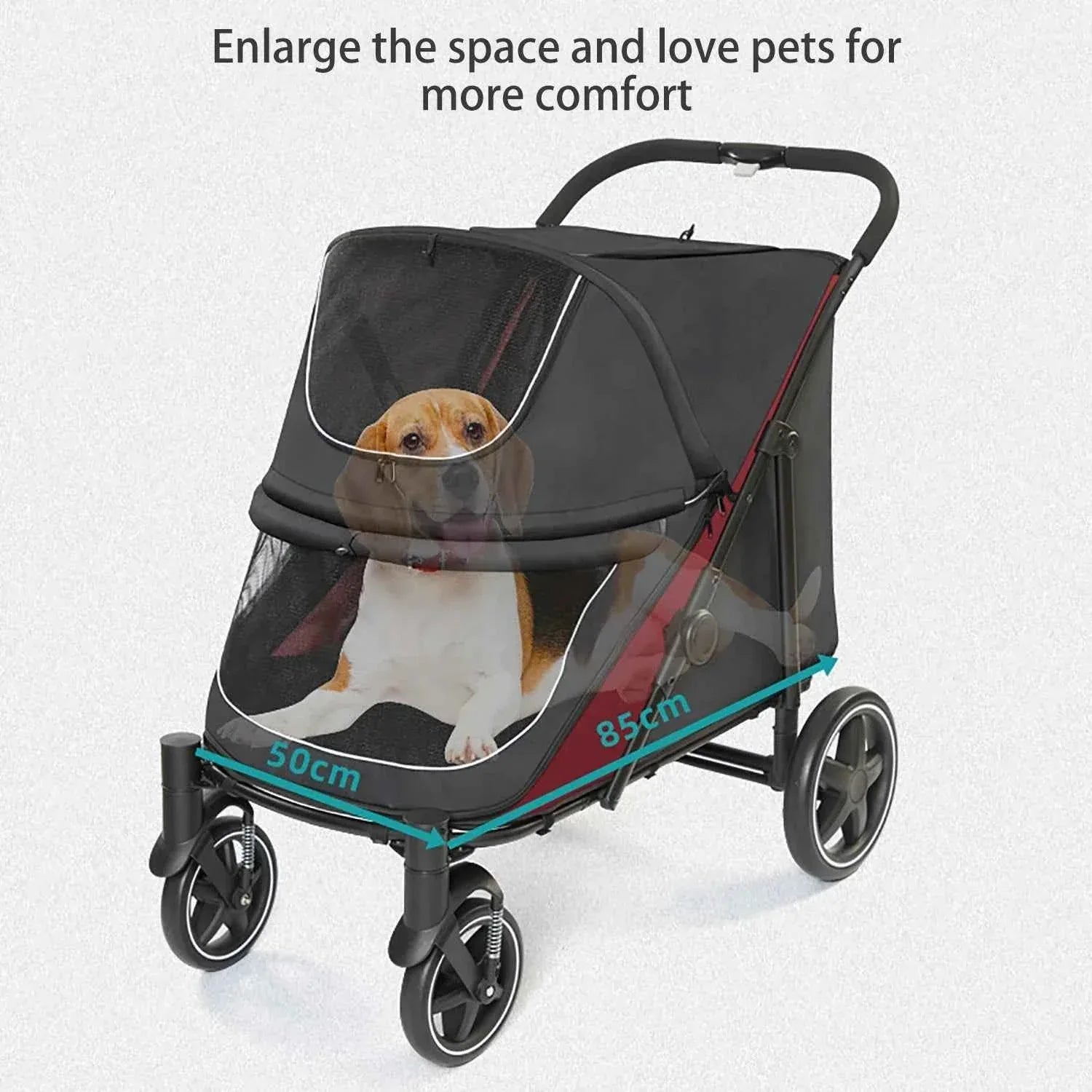 Pet Stroller for Dogs and Cats - Happy Tails
