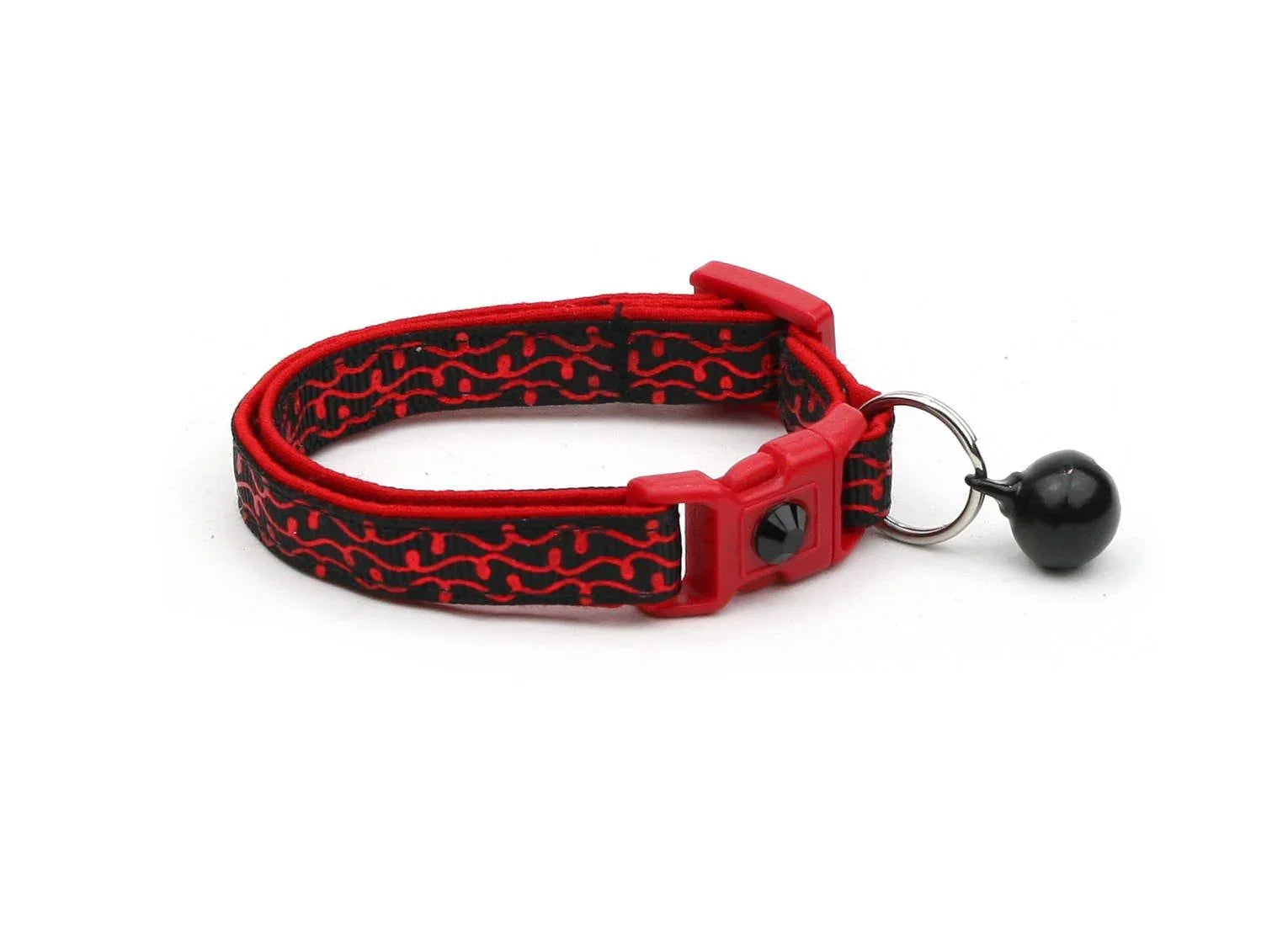 Shiny Red Cat Collar - Happy Tails