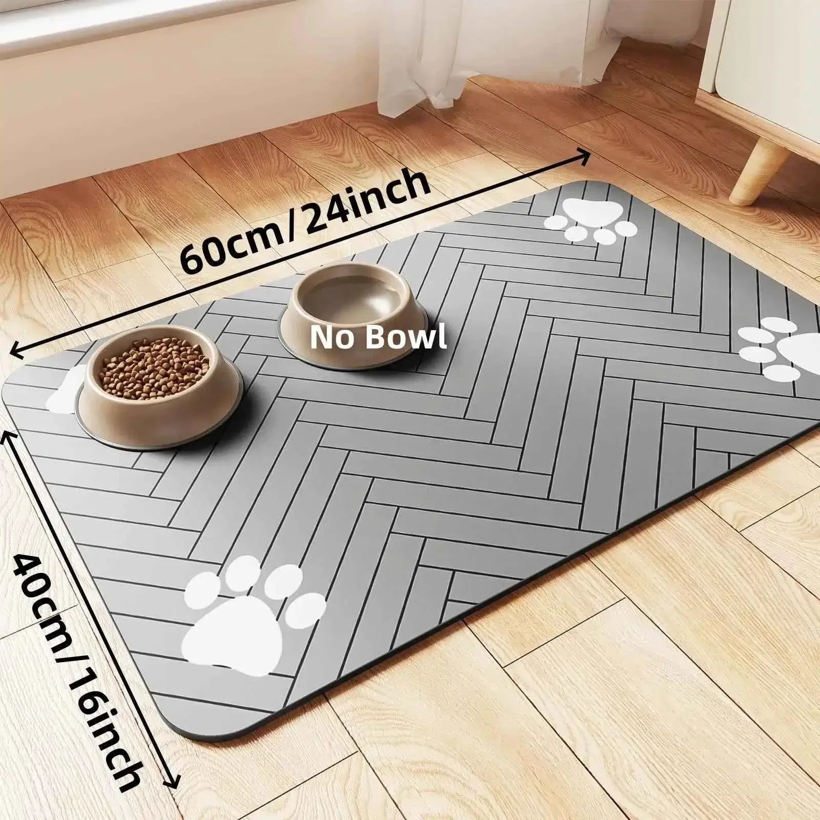Waterproof Pet Feeding Mat – Absorbent Quick-Dry Placemat for Easy Cleanup - Happy Tails - paws & love