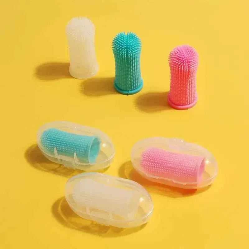 Soft Silicone Pet Toothbrush - Happy Tails - paws & love