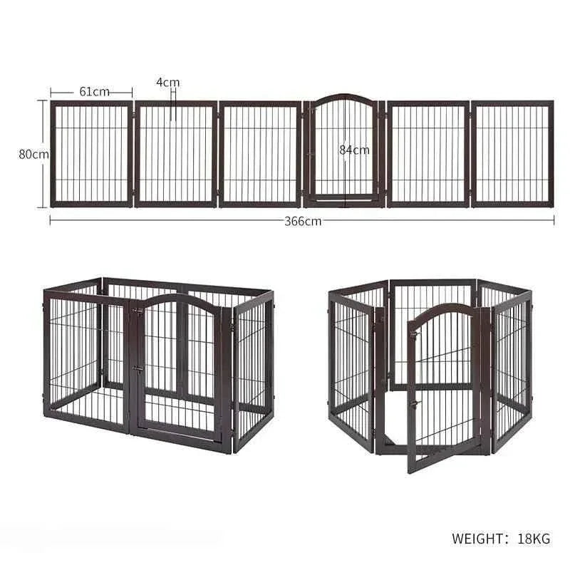 Wooden Dog Fence - Happy Tails - paws & love