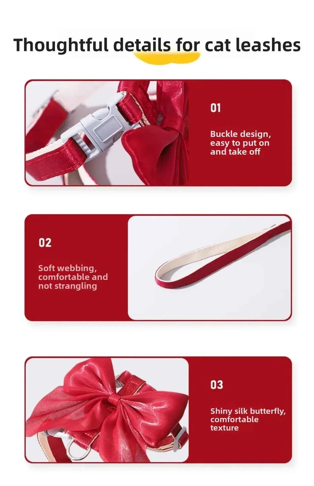 Adjustable Pet Harness - Happy Tails - paws & love