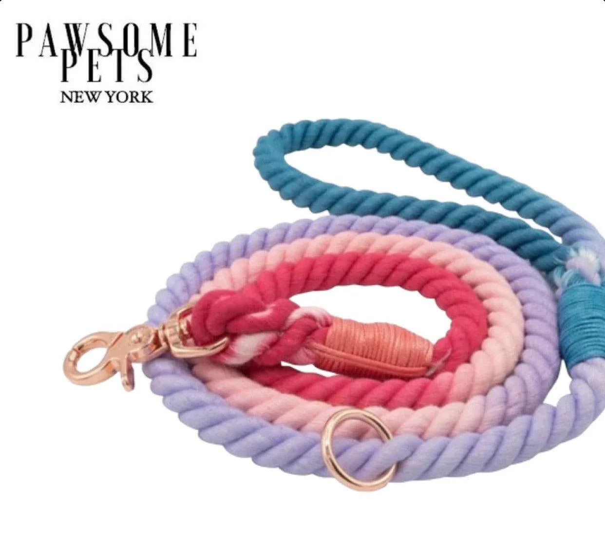 Plum Perfect Rope Leash - Happy Tails