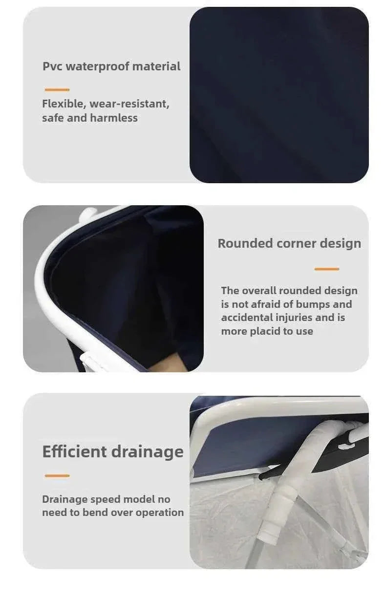 Foldable Pet Bath Tub - Happy Tails