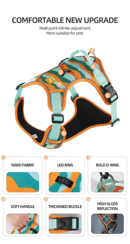Reflective Dog Harness - Happy Tails