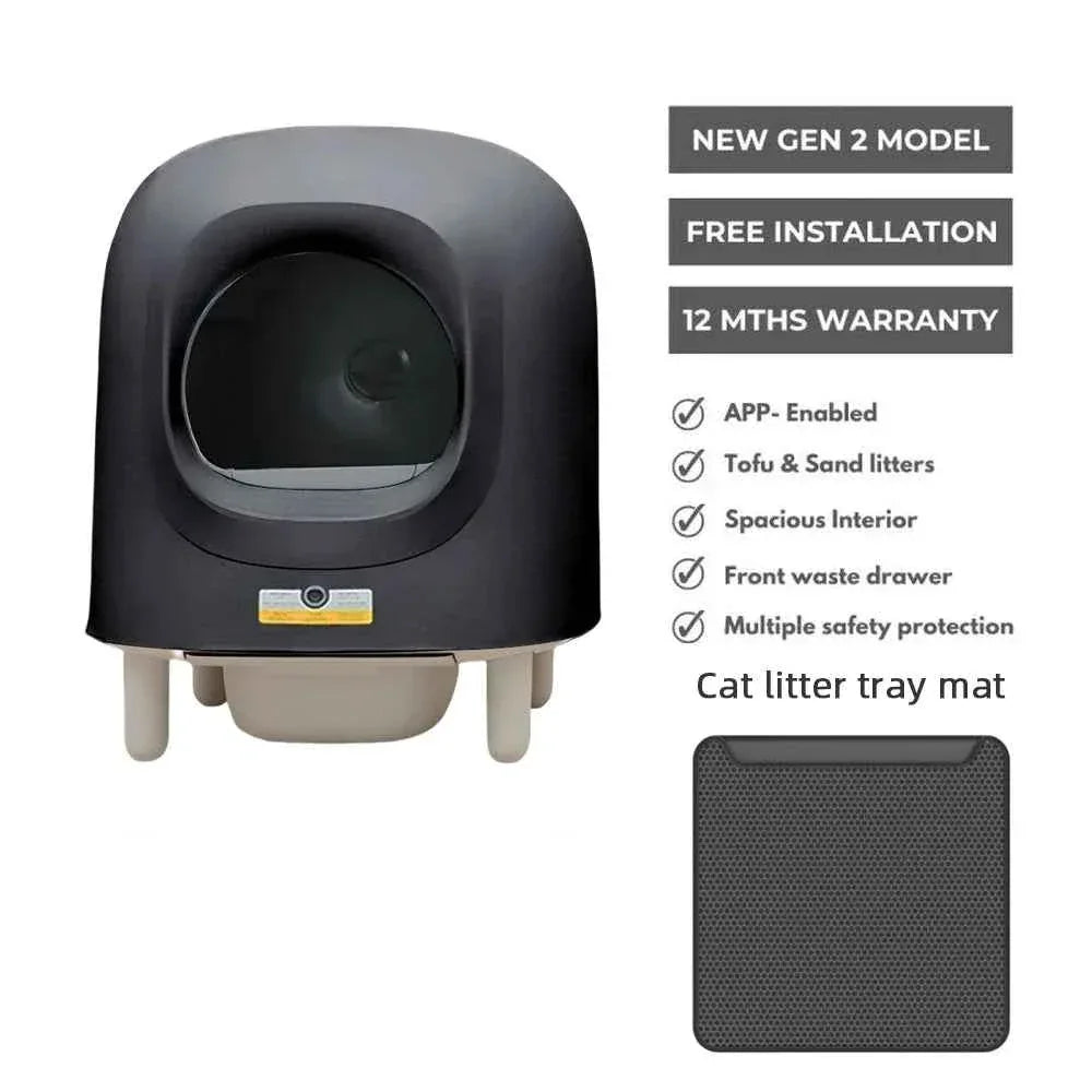 Smart Self-Cleaning Cat Litter Box - Happy Tails - paws & love