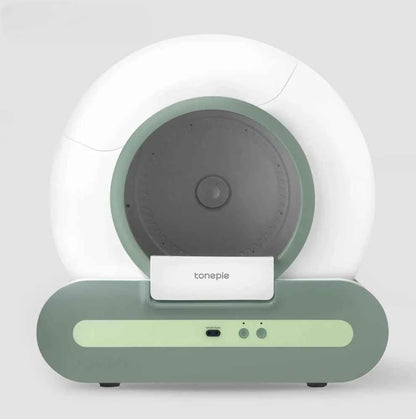 Fully Automatic Electric Large Cat Litter Box - Enclosed & Deodorizing Automatic Cat Litter Box - Happy Tails