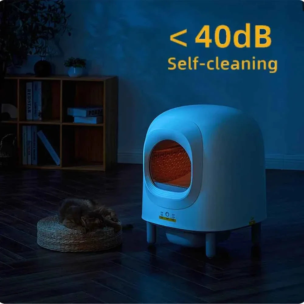 Smart Self-Cleaning Cat Litter Box - Happy Tails - paws & love