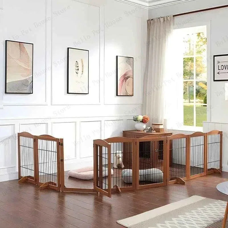 Wooden Dog Fence - Happy Tails - paws & love