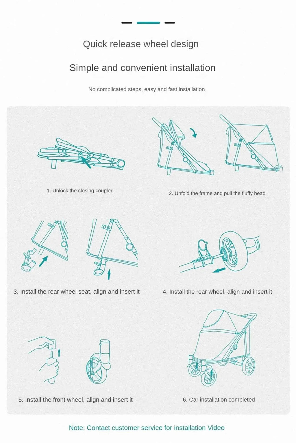 Pet Stroller for Dogs and Cats - Happy Tails