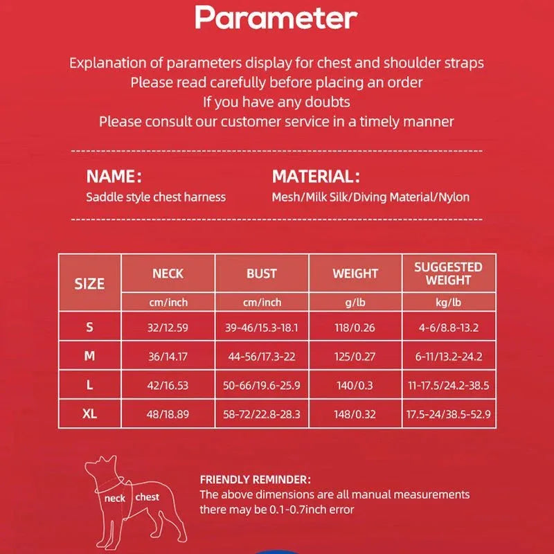 Dogs Harness Saddle - Happy Tails