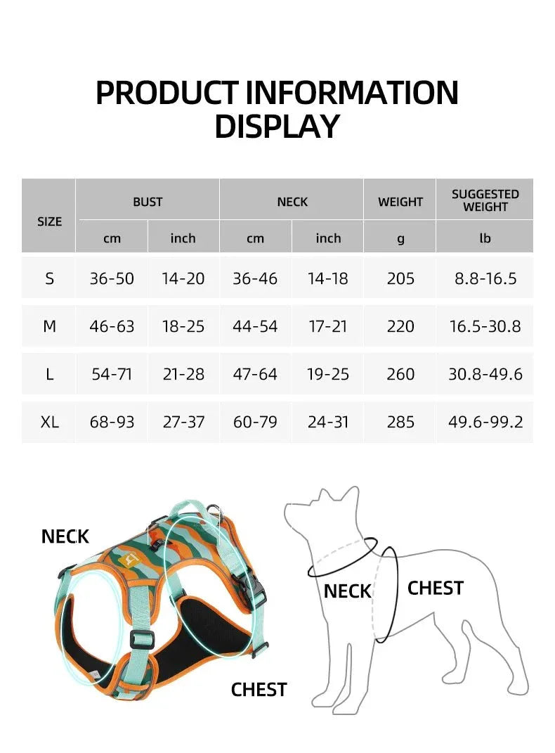 Reflective Dog Harness - Happy Tails