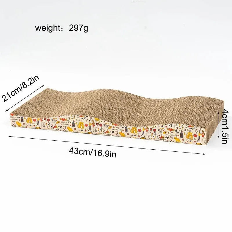 Interactive Corrugated Cat Scratcher - Happy Tails - paws & love