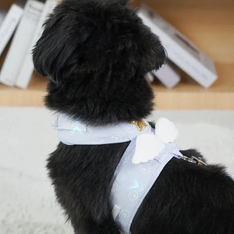 Cat Dog Harness Necklace for Stylish Pet Walks - Happy Tails - paws & love