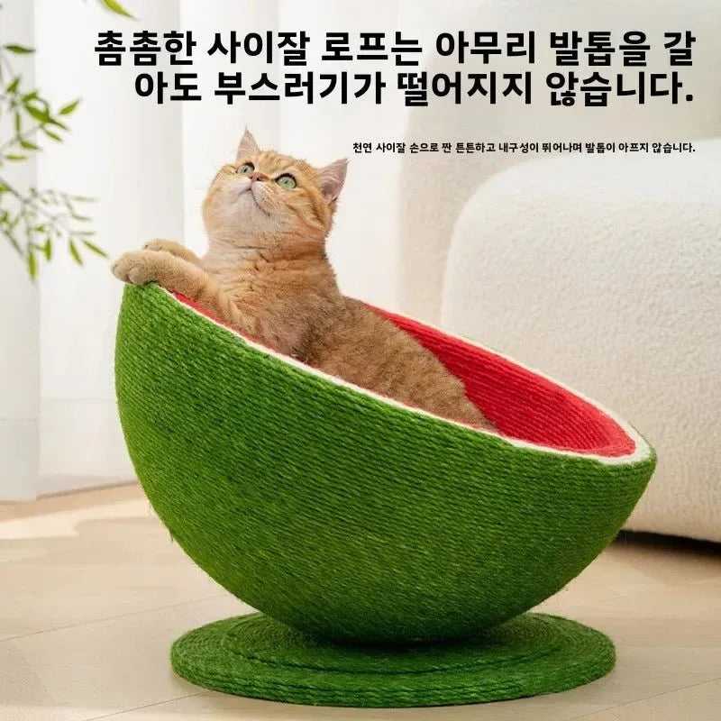 Cat Haven Round Scratching Surface - Happy Tails - paws & love