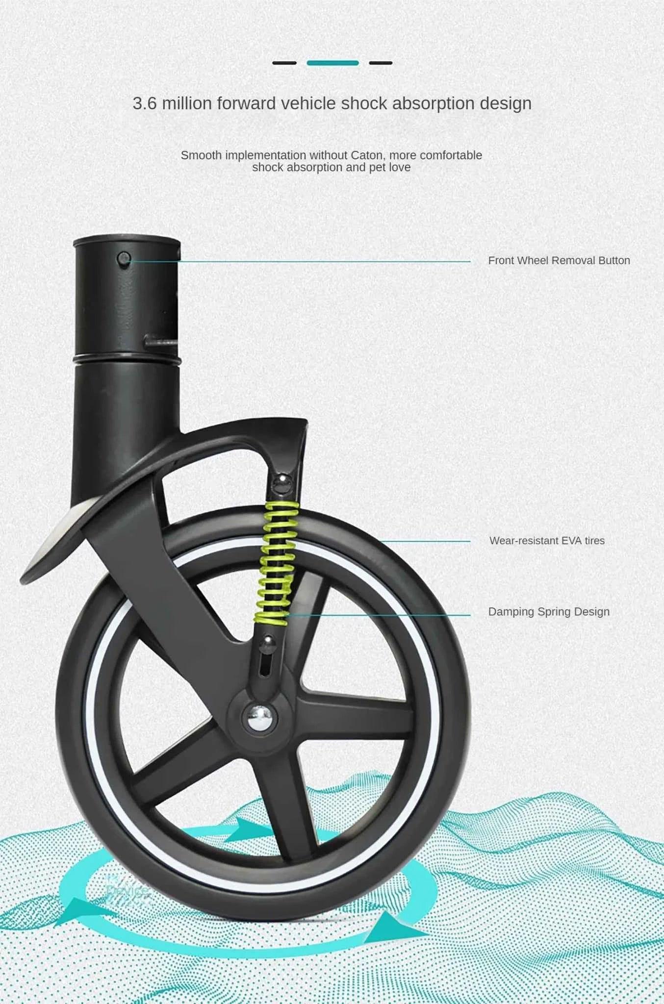 Pet Stroller for Dogs and Cats - Happy Tails