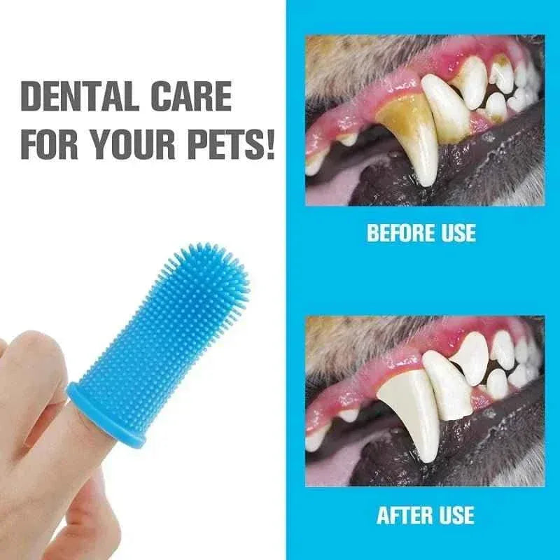 Soft Silicone Pet Toothbrush - Happy Tails