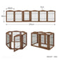Wooden Dog Fence - Happy Tails - paws & love