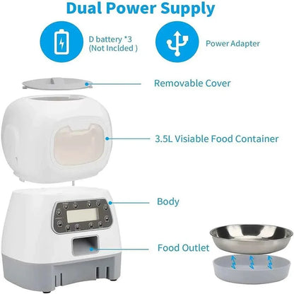 Automatic Pet Feeder - Happy Tails - paws & love