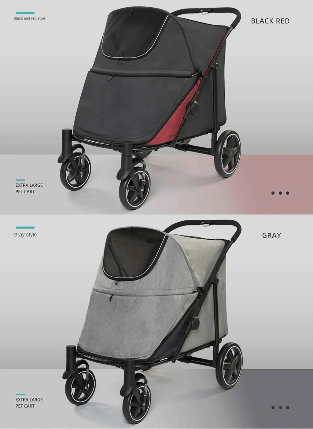 Pet Stroller for Dogs and Cats - Happy Tails