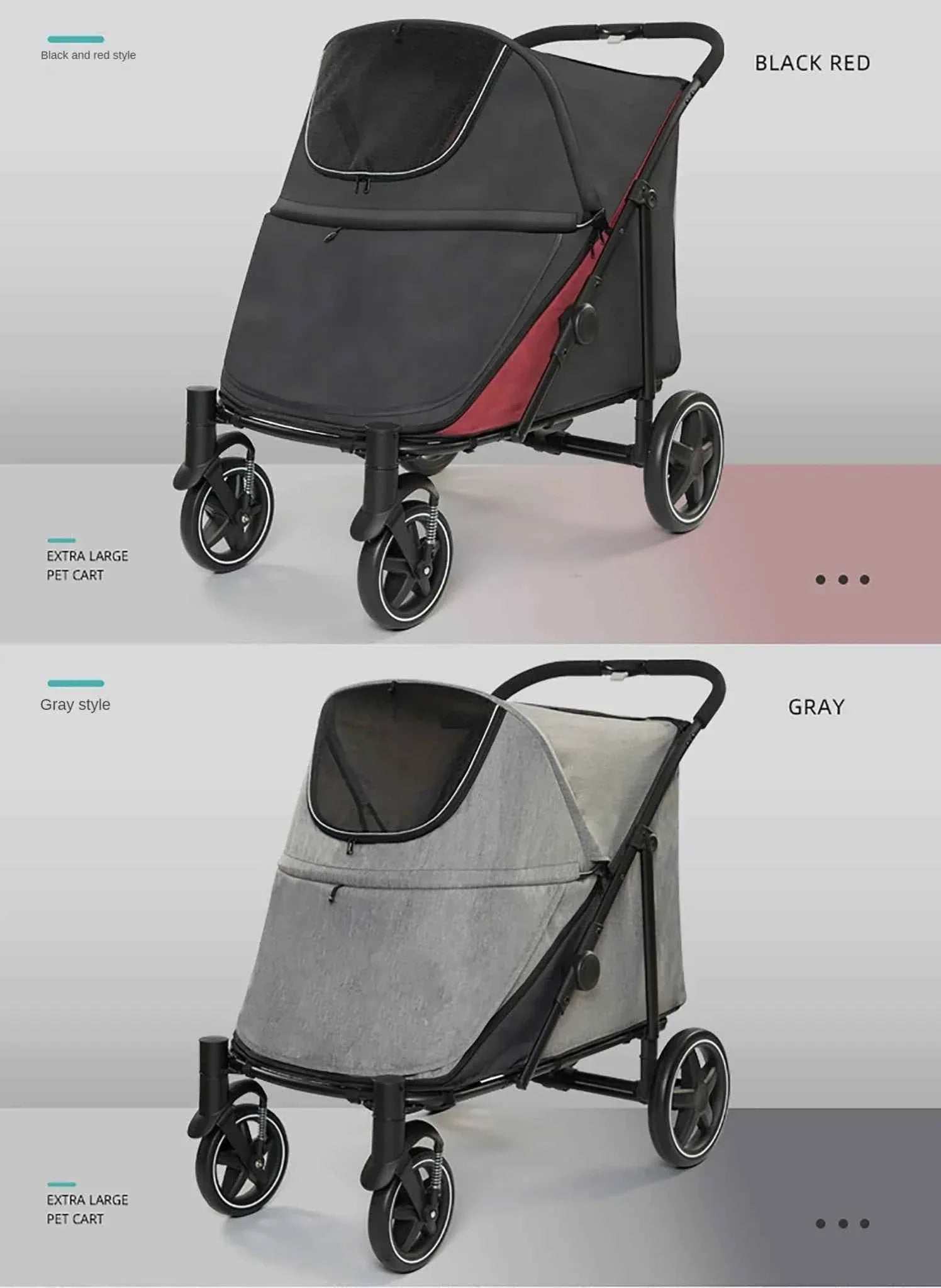 Pet Stroller for Dogs and Cats - Happy Tails