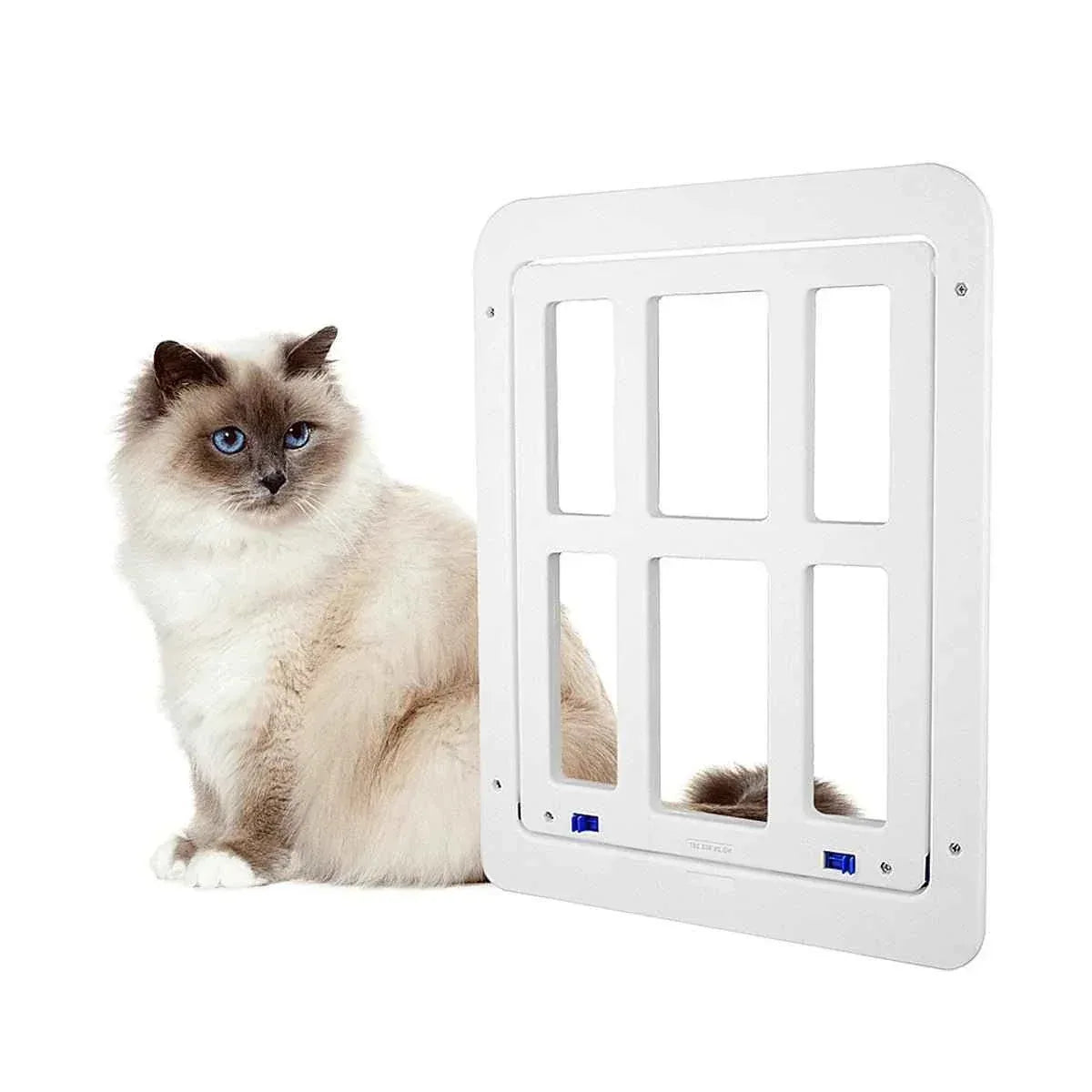 Screen Door with Magnet Flap Lock - Happy Tails
