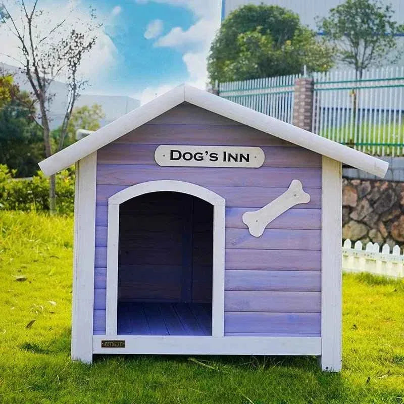 Large Solid Wood Dog House - Happy Tails - paws & love