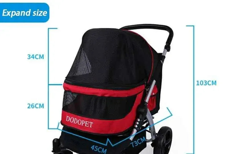 Foldable Dog Stroller - Happy Tails
