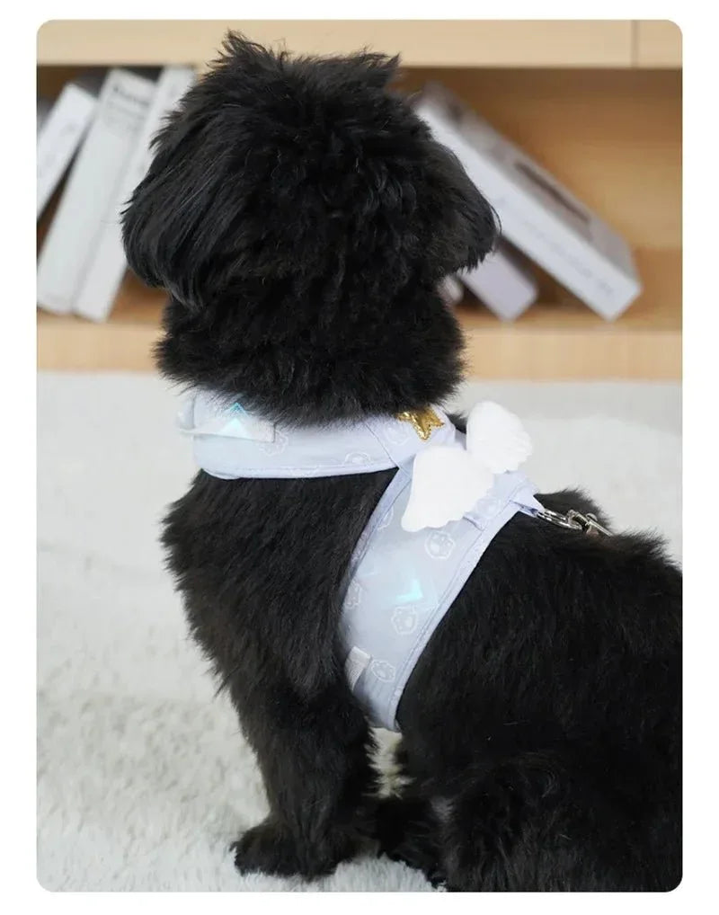 Cat Dog Harness Necklace for Stylish Pet Walks - Happy Tails - paws & love