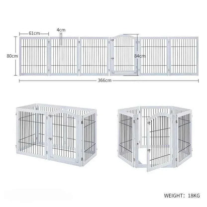 Wooden Dog Fence - Happy Tails - paws & love