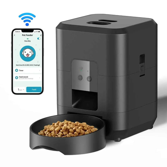 Smart Pet Feeder with Portion Control and Automatic Timer - Happy Tails - paws & love