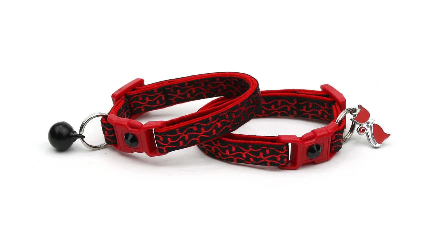 Shiny Red Cat Collar - Happy Tails
