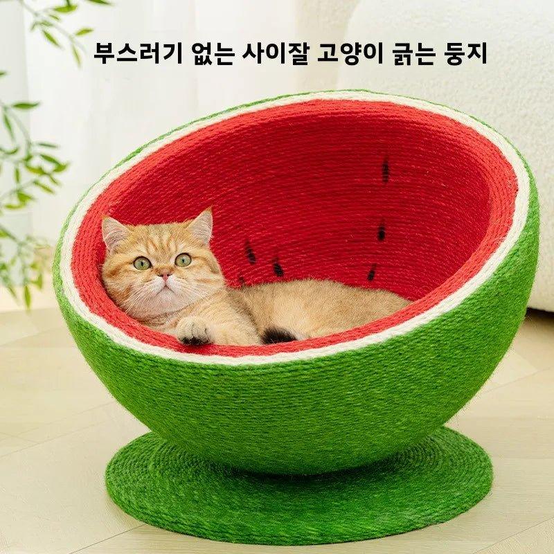 Cat Haven Round Scratching Surface - Happy Tails - paws & love