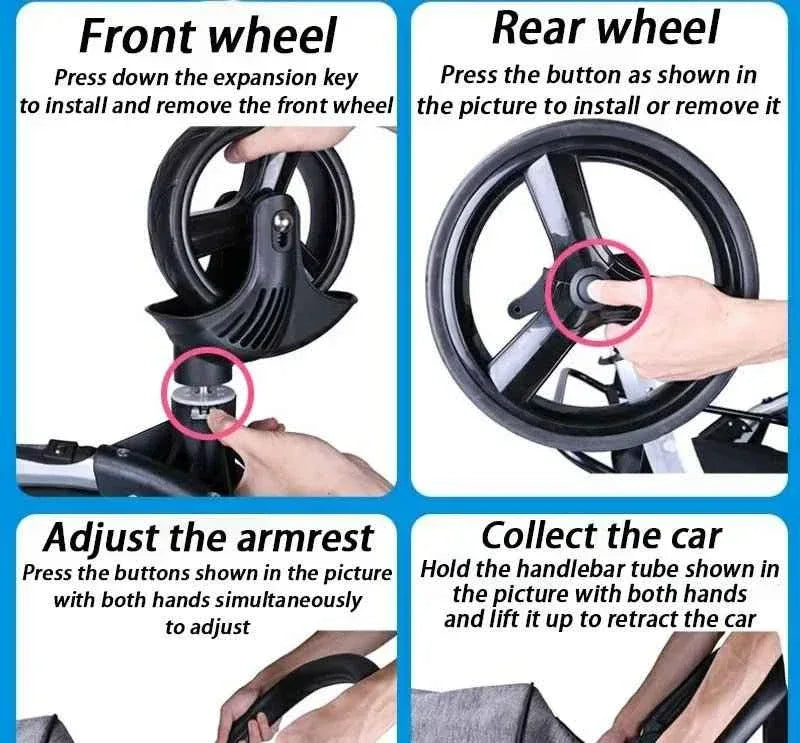 Foldable Dog Stroller - Happy Tails